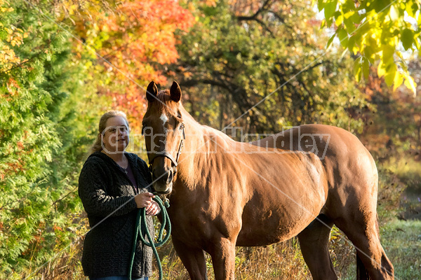 Photo of a woman and her horse