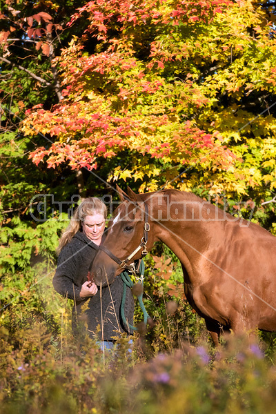 Photo of a woman and her horse