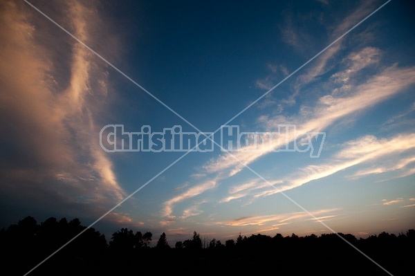 Cloud filled sky during sunrise