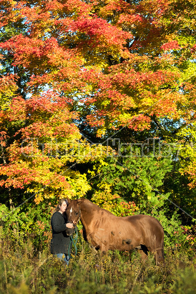 Photo of a woman and her horse